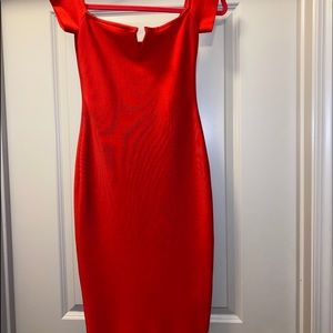 Beautiful red bandage dress.